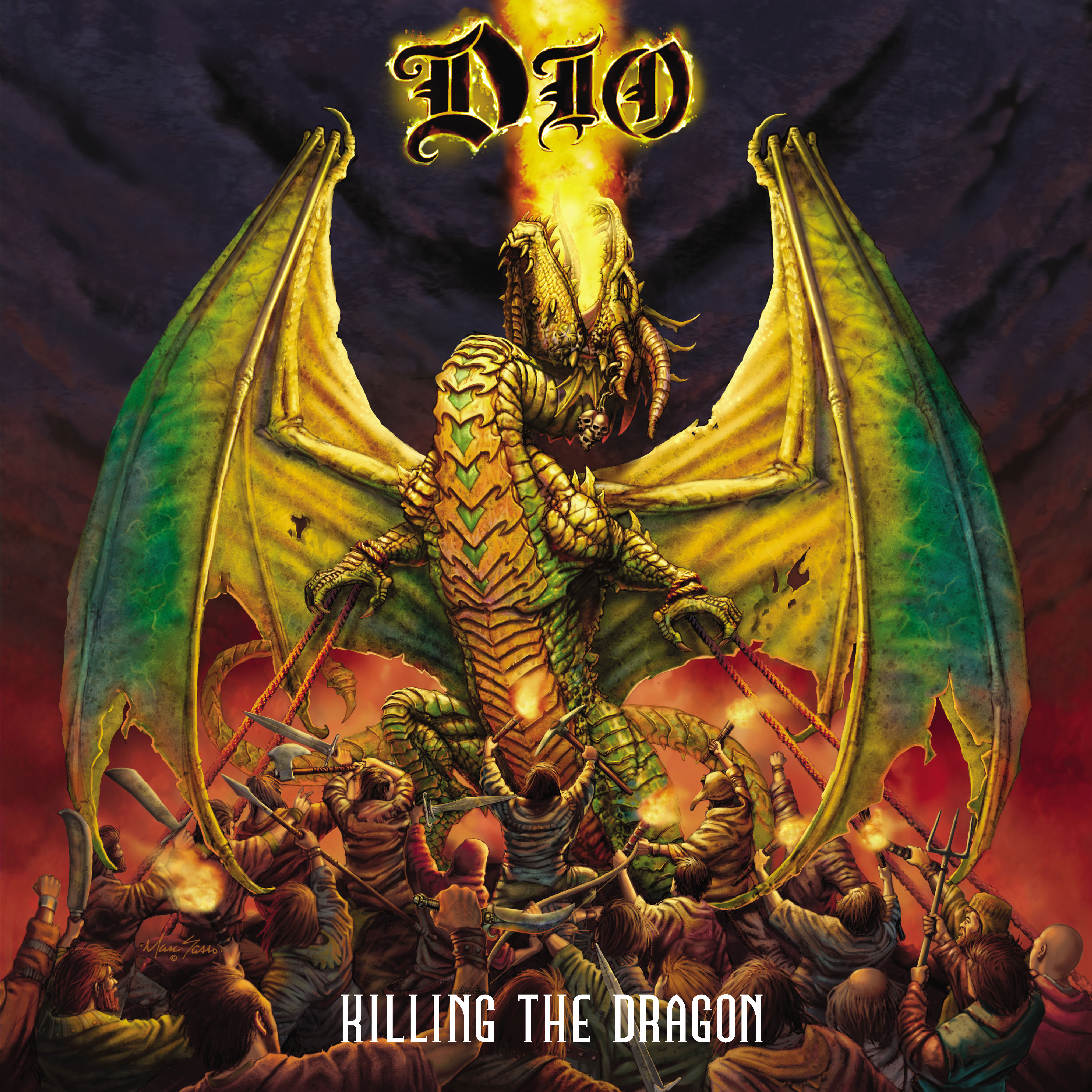 Dio Killing the Dragon LP (Red & Orange Swirl Vinyl)