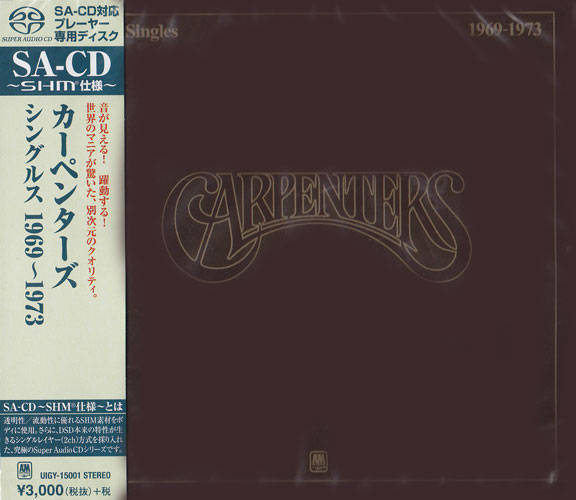 The Carpenters Singles 1969-1973 Single-Layer Stereo Japanese