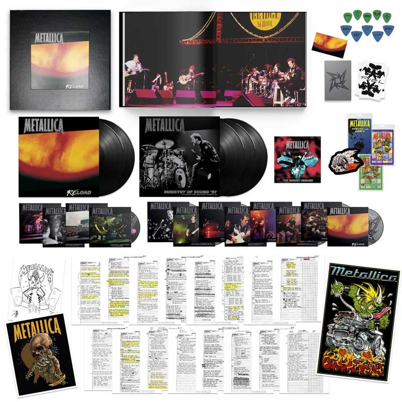 llica Reload LP レコード USオリジナル Metallica ReLoad Deluxe Numbered Limited Edition 180g 5LP, 45rpm 7