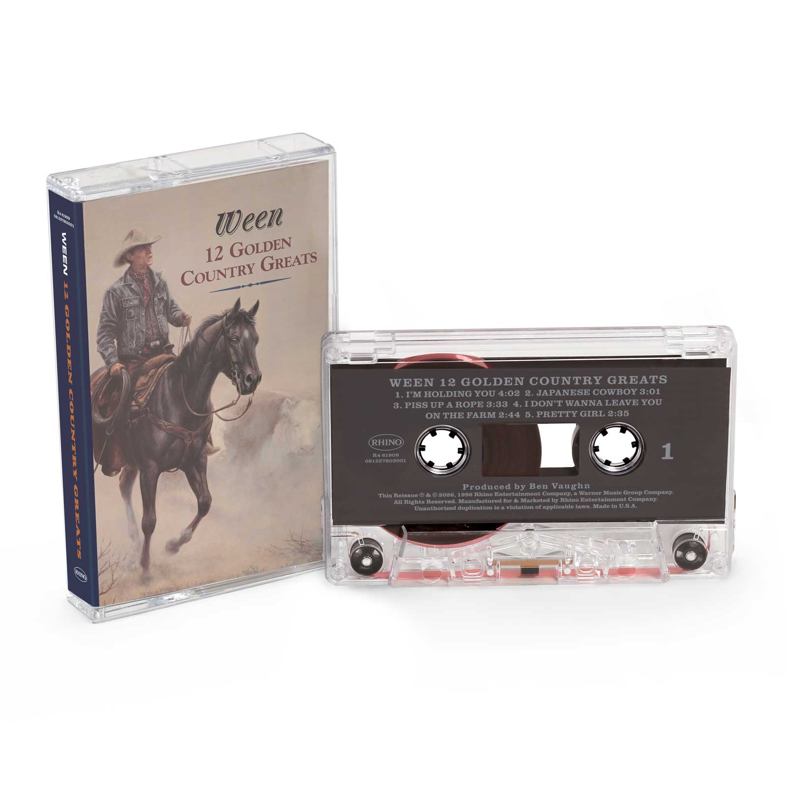 Ween 12 Golden Country Greats Cassette Tape
