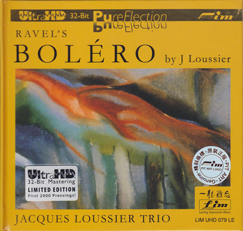 Jacques Loussier Trio Ravel's Bolero Limited Edition Ultra HD CD