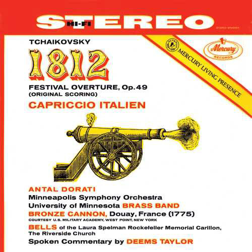 Tchaikovsky 1812 Overture; Capriccio Italien 180g 2LP (Mono & Stereo)