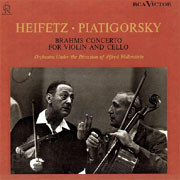 Jascha Heifetz & Gregor Piatigorsky Brahms Concerto 180g LP Low
