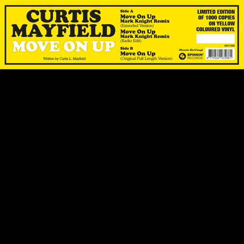Curtis Mayfield Move On Up Numbered Limited Edition 180g 45rpm