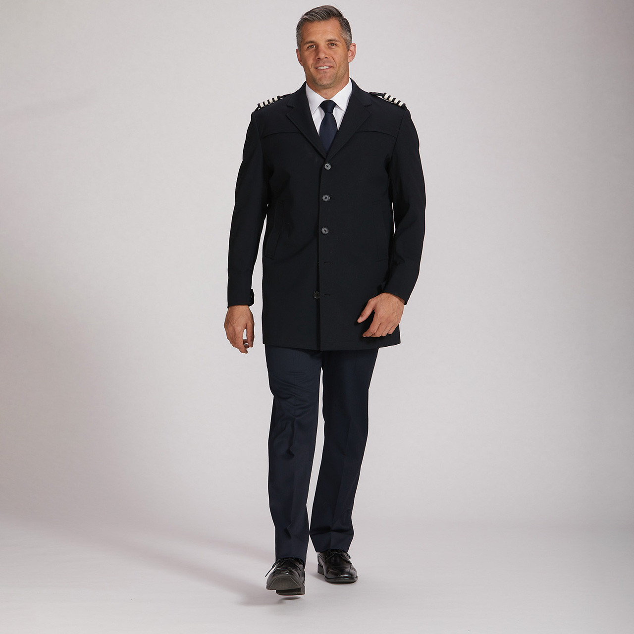 Uniform Overcoat Jackson - Black - A Cut Above Uniforms