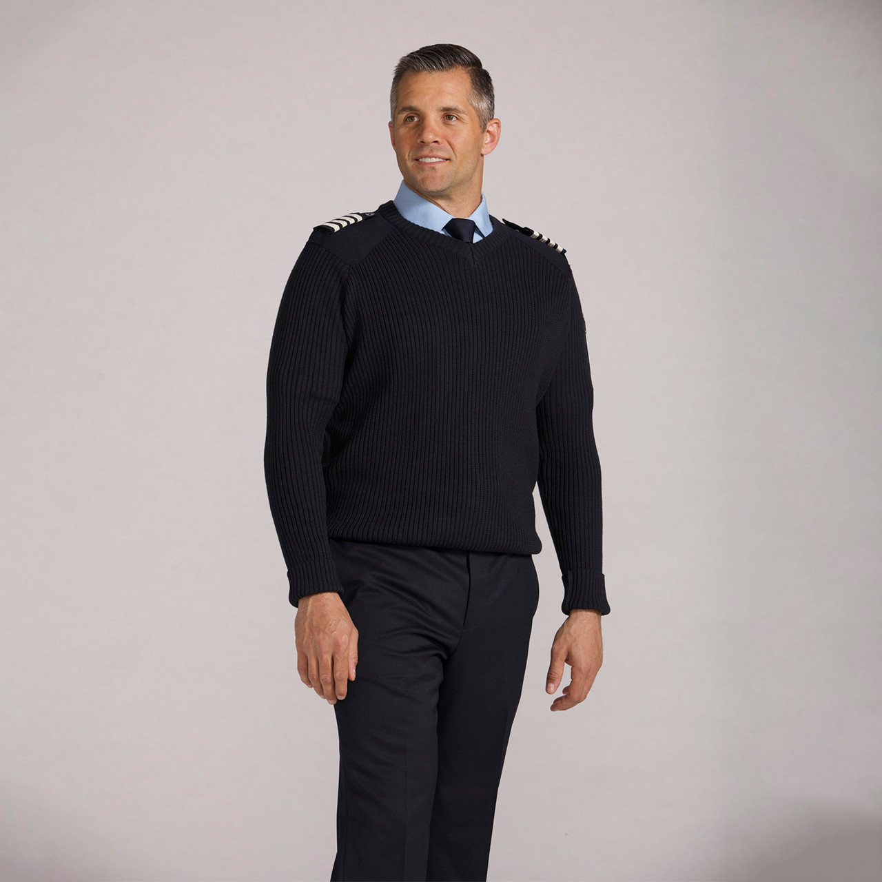 OFFICE HOLIDAY UNIFORM SWEAT NAVY Heavyweight Crewneck Sweatshirt 