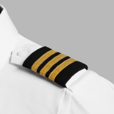 Epaulets - Black and Gold - 4 Stripe