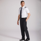 Men's Short Sleeve - White - Fitted - Tropo - Size 17.5 - Tall - with Wing Eyelets