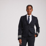 Women's Uniform Blazer - Falcon Poly Wool - Navy