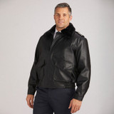 Citation Leather Pilot Jacket - Black