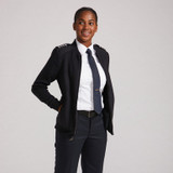 Women's Uniform Sweater - Krete Full Zip - Black