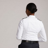 Women's Long Sleeve Pilot Shirt - White - Brooks