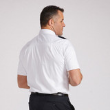 Men's Short Sleeve Pilot Shirt - White - Relaxed - Brooks