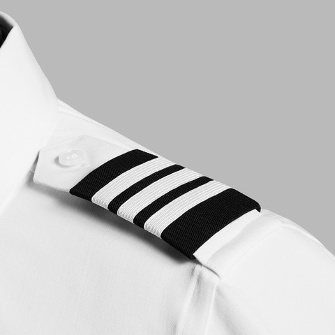 Epaulets - Navy and White - 3 Stripe