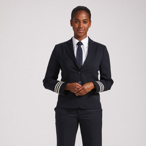 Women's Blazer - Falcon Poly Wool - Navy