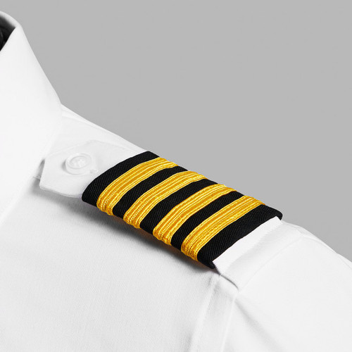 Epaulets - Black and Yellow - 4 Stripe