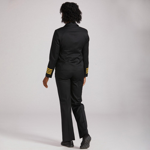 Women's Pilot Uniform Blazer Back