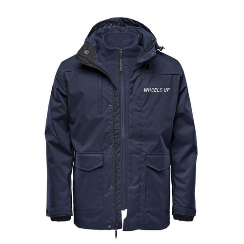 Wheels Up Navy Parka Outer