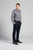 Men's Long Sleeve - Grey - Fitted - Brooks - with Vertical Lift Embroidery