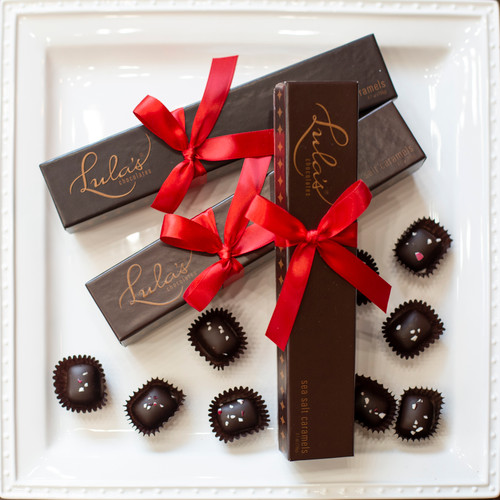 Dark Chocolate Peppermint Caramels