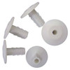 Eagle Feed Thru Wall Bushing White Single 100 Pack Coax Cable 7/16" Single Plug RG6 RG59