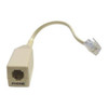 Eagle DSL Filter In-Line Micro-Filter Single Line Phone RJ-11 Jack EZ Coupler with 3" Cord