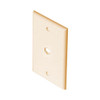 Pass Seymour Single Hole Wall Plate Ivory Single Gang 3/8 Inch Socket F Conenct Telephone Cable Splitter Pass Through Device Connector Device Nylon Flush Mount Outlet Cover