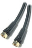 Summit 25 Ft RG6 Coaxial Cable Gold F Connector Black RG-6 Coax Cable Philips PH61217 Antenna Satellite Dish Digital Video Signal Cable, Black or Gray, Part # PH-61217