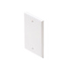 Steren 200-258WH Blank Wall Plate White Single Gang Flush Mount Wall Cover Plate White Installation Box Cover, High Impact ABS Construction, 1 Pack, Part # 200258-WH