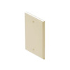 Steren 200-258IV Blank Wall Plate Ivory Flush Mount Single Gang Wall Cover Plate Installation Box Cover, High Impact ABS Construction, 1 Pack, Part # 200258-IV
