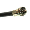 Steren 205-415BK 6' FT Black RG6 Coaxial Cable with Gold F Connector Each End DSS Satellite RG-6 F to F Audio Video Signal 75 Ohm Component Shielded Connector HDTV Jumper, Part # 205415-BK