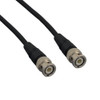 Eagle 50' FT BNC Coaxial Cable RG6 Black Male to Male Coaxial Cable with Factory Installed BNC Connectors for Improved Audio Video Connections