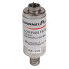 Channel Plus LPF-600 Low Pass Filter CATV Channel 2 Thru 86 600 MHz 1 Pack In-Line Low Band Pass Filter Coupler Barrel Adapter, Part # LPF-600