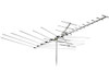 Channel Master 2018 Digital Advantage HDTV Antenna Mid-Range Outdoor Rooftop UHF VHF FM Mid-Range Outdoor Rooftop Antenna Terrestrial HD 24 Element TV Off-Air Signal RED ZONE 50 FT RG6 Coax With Gold F Connectors