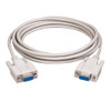 Summit DB9 3' FT Female to Female Cable Ivory Straight Thru Cable with RS232 Connectors Each End DB-9 RS-232 Data Transfer Interconnect Computer Cable