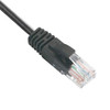 Channel Master 7' FT CAT5e Patch Cord Cable Black UL Gold Plated RJ45  24 AWG Copper TIA/EIA UTP Molded End Connector 350 MHz RJ45 Jumper Ethernet Data Phone Audio Signal Communication Network Distribution
