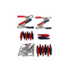 Eagle Alligator Test Clips Electrical Kit 28 Piece Low Voltage Jumpers, 6 Different Sizes for Specific Electrical Applications Includes Insulated Clips and Non-Insulated Alligator Clips, Part # 8018CK