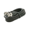 Steren 205-525 6' FT BNC Coaxial Cable Male to Male Black Plug RG59 Nickel Plate Connector Each End BNC Male to BNC Male RG-59 Factory Installed BNC Connectors, Part # 205525