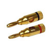 Steren 250-201 Banana Plug Connector 1 Pair Gold 18 to 12 AWG 2 Pack Speaker Compression Connector Black Red Connector Gold Plate 18 to 12 AWG Wire Pair Speaker Jack, Part # 250201