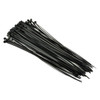 Steren 400-832BK 12" Inch Cable Ties Black 50 Lbs 100 Lot Pack Tie Nylon Self-Locking Wraps Quick Wire Bundle Easy Lock Straps Audio Video Coax Satellite Dish Telephone Data Line Organizer, Part # 400832-BK