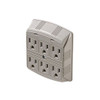 Steren 905-307 6-Outlet Surge Plug-In Protector / Suppressor 370 Joules UL Listed Wall Mounted 3-Wire 15 Amp Surge Protector 120 VAC 6 Outlet Wall Mount Surge Protector, Part # 905307