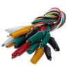 Steren 259-103 Alligator Clip Lead Set 5 Pack 2 1/2" Inch Color Coded 20 AWG Test Leads Alligator Clip Test Leads 2' FT Length, Heavy Duty Design, 5 Pack, Part # 259103