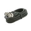 Eagle 3' FT BNC Coaxial Cable RG59 Male to Male Black Plug RG59 Nickel Plate Connector Each End BNC Male to BNC Male RG-59 Factory Installed BNC Connectors