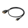 Eagle HDMI To DVI-D Single Link Cable Black Male To Male Gold Plate 24 Pin Male to Male Plug Video Digital Gold Plated Contacts Pure Copper Premium Resolution