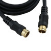 Eagle Push On Quick Disconnect RG59 Coax Cable 25' FT Black Gold F-Connector Each End Black Cable 75 Ohm RG-59 Coax Audio Video Signal Component Jumper