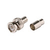 Eagle BNC Connector Male RG59 Coaxial 2-Piece Hex Crimp On Plug Commercial Grade Plug Adapter Crimp-On BNC Connector RG-59 Standard Converter