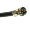 Eagle 12 FT RG6 Coaxial Cable Black 3 GHz 75 Ohm with Brass F-Connector With Ground Weatherproof O-Ring Silicon Sealed Satellite RG-6 Coax Cable Digital TV Signal Distribution Line Video Jumper