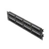 Eagle 48 Port CAT5e Patch Panel RJ45 110 Type Rack Mount Commercial Grade Voice Data 19" Inch RJ-45 110-IDC Punch Down Panel UL 22-26 AWG Strain Relief System CAT-5e Modular Termination Distribution Module Lan Hub