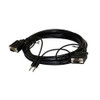 Steren 253-225BK 25' FT SVGA Monitor Cable Black HD15 with 3.5mm Stereo VGA Audio Male PC Laptop Shielded Video Male Mini Phone Data Transfer Interconnect Computer Cable, Part # 253225-BK