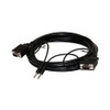 Steren 253-250BK 50' FT SVGA Monitor Cable Black HD15 with 3.5mm Stereo VGA Audio Male PC Laptop Shielded Video Male Mini Phone Data Transfer Interconnect Computer Cable, Part # 253250-BK